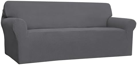 Easy-Going Stretch 4 Seater Oversized Sofa Couch Cover Gray by Easy-Going