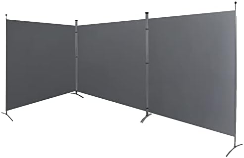 Steel-AID Triple-Panel Privacy Room Divider – Folding Partition Privacy Screen for Office, Classroom, Dorm Room, Kids Room, Studio, Conference - 216" x 72" - Easy to Assemble, Freestanding & Foldable by STEELAID