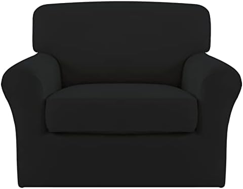 Easy-Going 2 Pieces Stretch Sofa Slipcover for Armchair Washable by Easy-Going