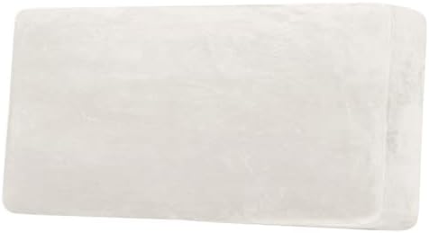 H.VERSAILTEX Velvet Stretch Individual Couch Cushion Cover Plush Cushion Slipcover for Sofa Cushion Furniture Protector Seat Cushion Sofa Cover (1 Piece Sofa Cushion Cover, Porcelain White) by HVERSAILTEX