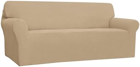 Easy-Going Stretch Oversized Sofa Couch Slipcover Washable Sand by Easy-Going