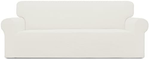 Easy-Going Stretch Oversized Sofa Couch Slipcover Washable Cream by Easy-Going