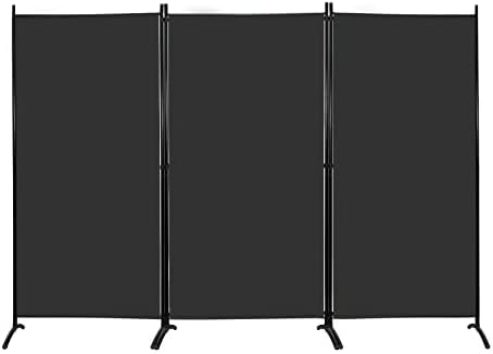 MAYOLIAH Partition Room Dividers 3 Panel Folding Privacy Screens 6 Ft Tall - Image 2