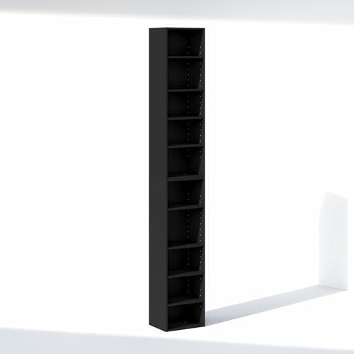 Furinno PASIR 10-Tier Closet Organizers and Storage, Open Shelf, Storage Organizer, 12-Inch Width, for Closet, Bedroom, Blackwood - Image 7