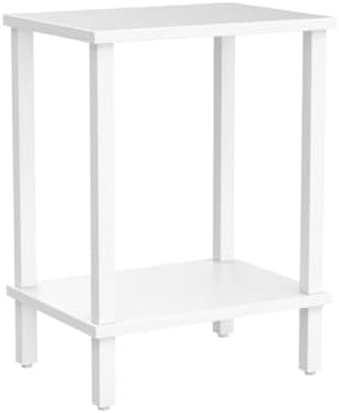 TUTOTAK End Table, Set of 2, Side Table, Nightstand, 2-Tier Storage Shelf - Image 5