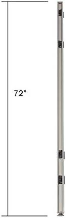GOF 6ft / 72" H L-Post Connector for L Shaped Partitions, Office Large Fabric Privacy Room Divider Panel Part (L Post 72" Height) - Image 4