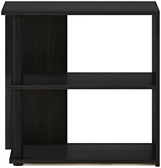 Furinno Romain Side Table, 2-Tier End Table with Open Shelf, Night Stand, Bedside Table, for Living Room, Bedroom, Espresso - Image 6