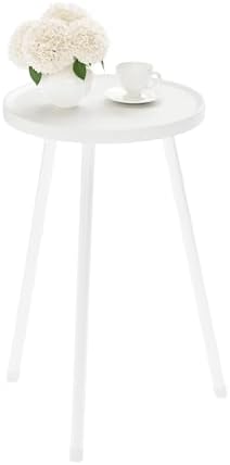 Small Couch Side Table, Drink Table, Mini Round End Table, Coffee Table, Snack Table for Small Spaces, Living Room, Bedroom, Sofa LET520W - Image 6