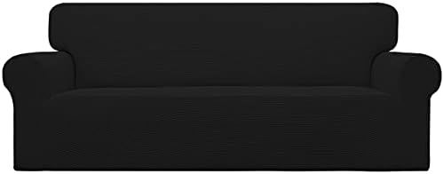 Easy-Going Stretch Oversized Sofa Couch Slipcover Washable Black by Easy-Going