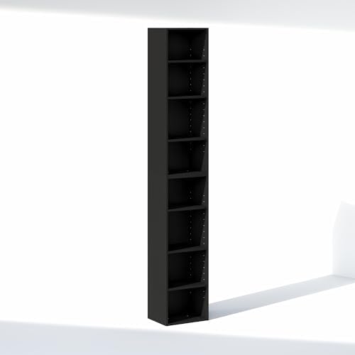 Furinno PASIR 8-Tier Closet Organizers and Storage, Open Shelf, Storage Organizer, 12-Inch Width, for Closet, Bedroom, Blackwood - Image 7