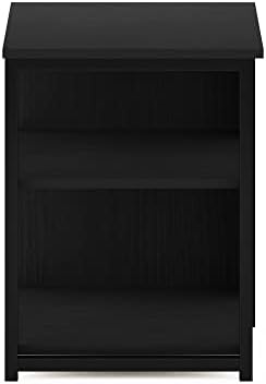 Furinno Camnus Modern Living End Sofa Side Table/Nightstand with Metal Frame Support, Americano/Black - Image 5