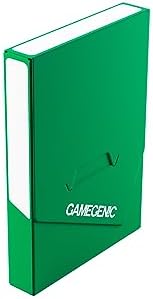 Gamegenic Cube Pocket 15+ Deck Box - Slim Card Holder for Cube Drafting and Card Protection, Modular System Perfect for TCGs, LCGs, Board Games and RPGs, Green Color, Made by Gamegenic