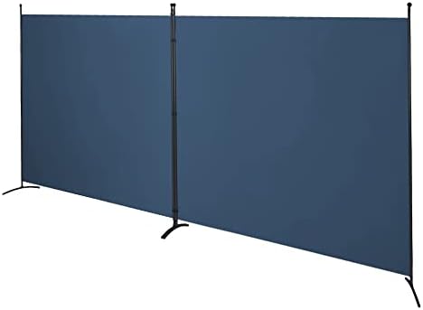 SteelAid Room Divider (Double Panel) – Folding Partition Privacy Screen for Office, Classroom, Dorm Room, Kids Room, Studio, Conference - 142" x 72" - Easy to Assemble, Freestanding & Foldable by STEELAID