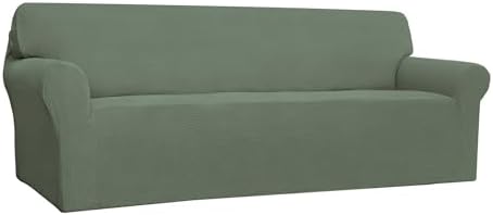 Easy-Going Stretch 4 Seater Oversized Sofa Couch Cover Greyish Green by Easy-Going