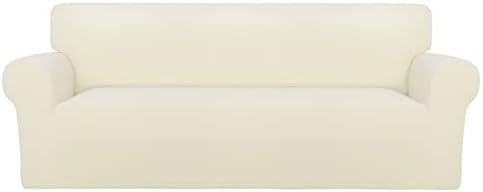 PureFit Stretch Couch Covers for Sofa Large Sofa Slipcovers Ivory by PureFit