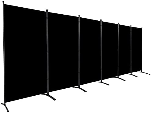 Room Divider 6FT Folding Privacy Screens, 6 Panel Partition Room Dividers by HOMSCREENER