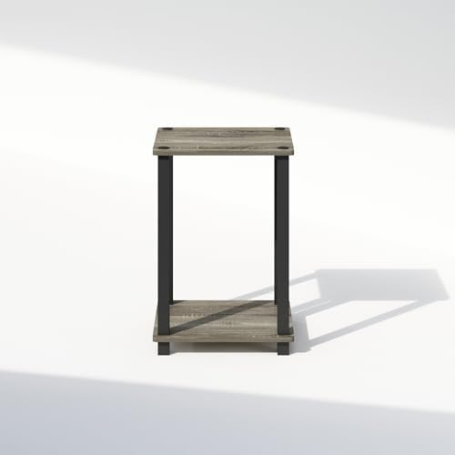 Furinno Simplistic Toolless 2-Tier Compact Night Stand, French Oak - Image 6