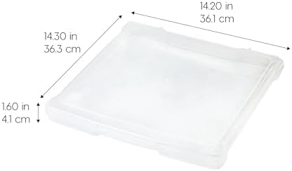 IRIS USA Scrapbook Case |Made in USA| Fits 12"x12" - Thin (10-Pack) - Clear - Image 2