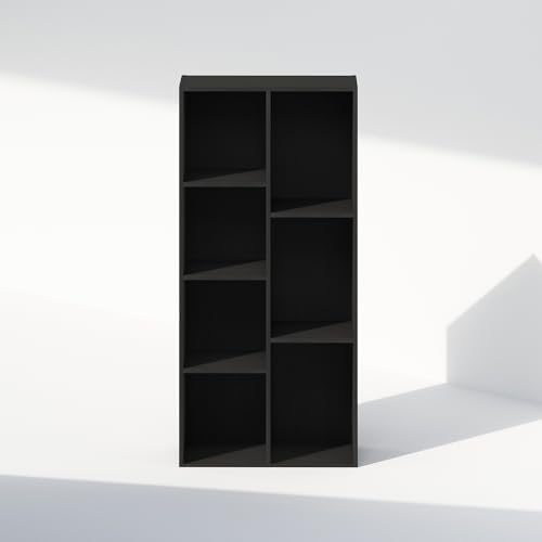 Furinno Reed Closet Organizers and Storage, 7-Cube Closet Organizer, Open Shelf Closet Storage, for Wardrobe, Bedroom, Living Room, Blackwood - Image 5