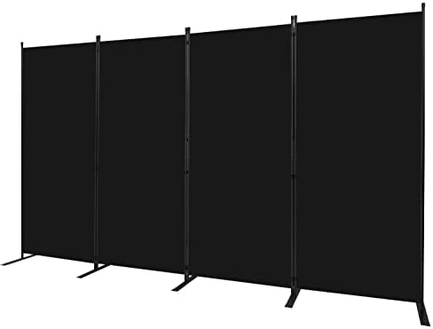 Room Divider 4 Panel-136''Wide,6FT Room Dividers and Folding Privacy Screen - Image 7