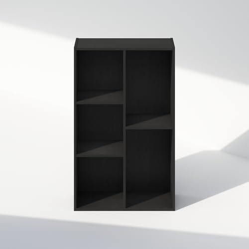 Furinno Reed Closet Organizers and Storage, 5-Cube Reversible Closet Shelves, Closet Organization Shelf, 9.4 x 19.5 x 31.5, for Bedroom, Closet, Blackwood - Image 6