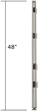 GOF 4ft / 48" H L-Post, Office Partition Connectors: L-Post, T-Post, X-Post, Wall Mount Intended to use Full Fabric or Partial Glass Series, Connector only - Image 3