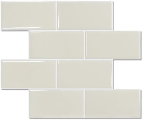 STICKGOO 10-Sheet Subway Tile Peel and Stick Backsplash, Self Adhesive Vinyl Wall Tiles, Stick on Backsplash for Kitchen and Bathroom(Thicker Design) by STICKGOO