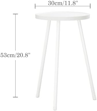 Small Couch Side Table, Drink Table, Mini Round End Table, Coffee Table, Snack Table for Small Spaces, Living Room, Bedroom, Sofa LET520W - Image 2