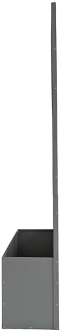 Oakland Living 6 ft. X 4 ft. Grey Freestanding Metal Privacy Screen Room Divider with Flower Box - Image 5