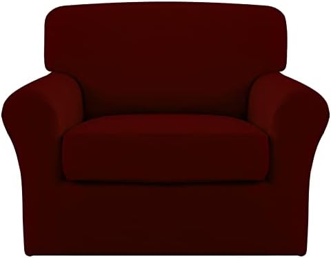 Easy-Going 2 Pieces Stretch Sofa Slipcover for Armchair Washable by Easy-Going
