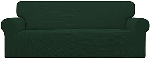 Easy-Going Stretch Couch Covers for Sofa Washable Large Dark Green by Easy-Going