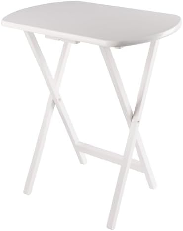 Winsome Corbett Set of 2 Oversized Foldable Snack Tables, Easy to Store Portable Fold Up Table Set for Kitchen, Living Room TV Dining, Crafts, Puzzles, Work from Home - Image 5