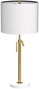 Qingmiao Gold Table Lamps Set of 2, 22" to 30" Adjustable Nightstand Lamps for Bedroom, Dimmable End Table Lamps for Living Room Console Entry Farmhouse Home Decor, New House Warming Gifts - Image 4