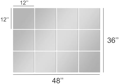 TRAHOME Home Gym Mirror Tiles for Wall, 12"x12"x12PCS Full Length Mirror - Image 6