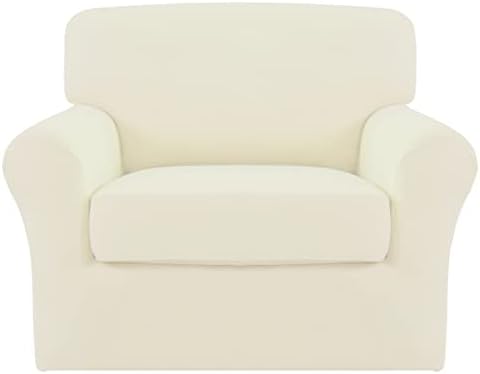 Easy-Going 2 Pieces Stretch Sofa Slipcover for Armchair Washable by Easy-Going