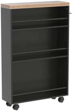 Tribesigns Slim Storage Cart, Rolling Narrow Kitchen Cart on Wheels for Small Place, 4-Tier Slide Out Slim Utility Cart Skinny Laundry Cart with Handle for Kitchen, Bathroom, Laundry - Image 4