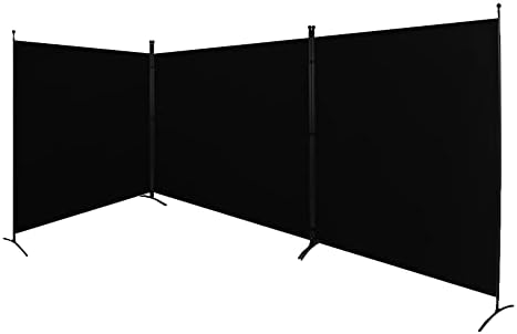 Steel-AID Triple-Panel Privacy Room Divider – Folding Partition Privacy Screen for Office, Classroom, Dorm Room, Kids Room, Studio, Conference - 216" x 72" - Easy to Assemble, Freestanding & Foldable by STEELAID