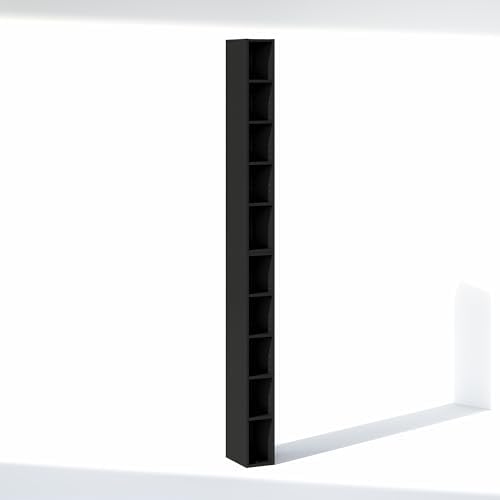 Furinno Fulda 10-Tier Closet Organizers and Storage, Open Shelf, Storage Organizer, 6-Inch Width, for Closet, Bedroom, Blackwood - Image 7
