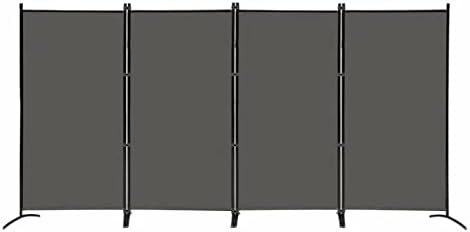 MAYOLIAH 4 Panel Privacy Screen Room Dividers 6FT Tall Portable Office Wall by MayoliahHome