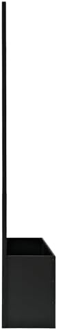 Oakland Living 6 ft. X 4 ft. Black Freestanding Metal Privacy Screen Room Divider with Flower Box - Image 5