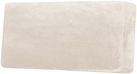 H.VERSAILTEX Velvet Stretch Individual Couch Cushion Cover Plush Cushion Slipcover for Loveseat Sofa Cushion Furniture Protector Seat Cushion Sofa Cover (1 Piece Sofa Cushion Cover, Ivory) by HVERSAILTEX