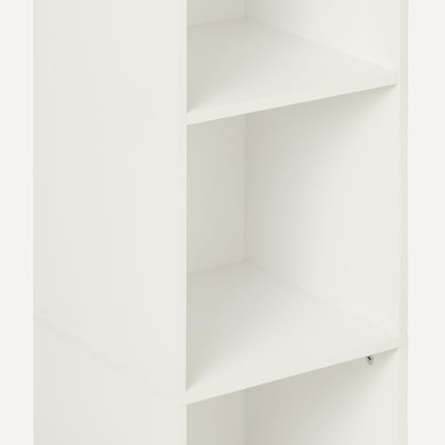 Amazon Basics 5-Cube Bookcase Compatible with Fabric Storage Cube Organizers, White - Image 4