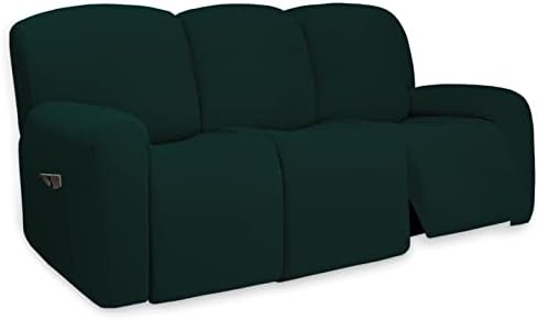 PureFit Super Stretch 3 Seats Recliner Sofa Couch Cover with Pocket by PureFit