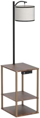 SUNMORY Floor Lamp with Table Shelves, End Side Table for Living Room - Image 6