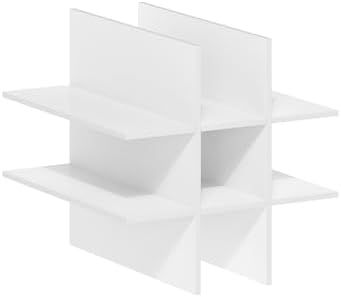 Furinno Cubicle 9-Compartment Cube Insert, Cube Organizer, Plain White - Image 7