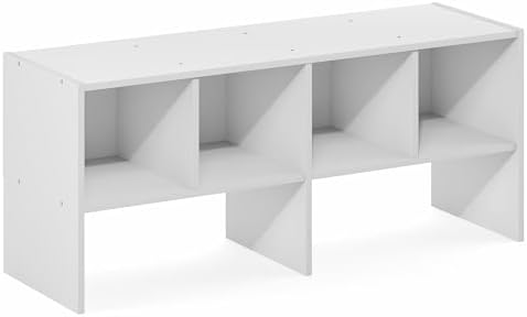 Furinno FANO Closet Organizers and Storage, 6-Cube Multipurpose Top Shelf Closet Shelf, Stackable Closet Organization Shelves, 11.7 x 36 x 15.4, for Bedroom, Closet, Laundry Room, White - Image 5