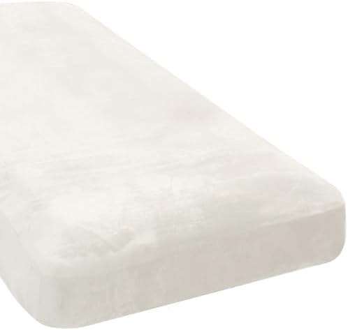 H.VERSAILTEX Velvet Stretch Individual Chaise Cover Sectional Couch Covers for L Shaped Sofa Both Left/Right Furniture Protector Seat Cushion Sofa Cover (1 Piece Chaise Cover, Porcelain White) by HVERSAILTEX