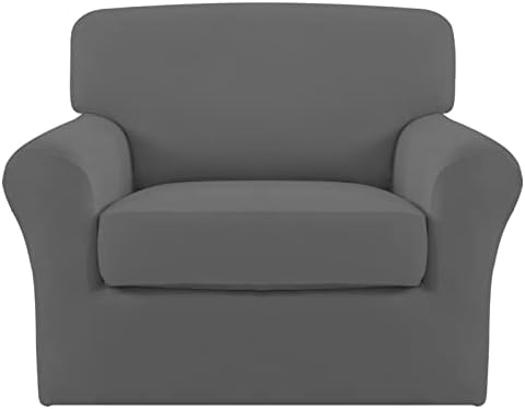 Easy-Going 2 Pieces Stretch Sofa Slipcover for Armchair Washable by Easy-Going