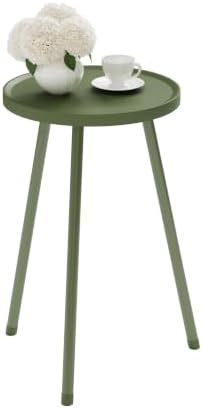 Small Couch Side Table, Drink Table, Mini Round End Table, Coffee Table, Snack Table for Small Spaces, Living Room, Bedroom, Sofa LET520LS - Image 3