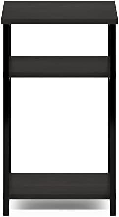 Furinno JUST 3-Tier Metal Frame Telephone Table, Espresso - Image 6